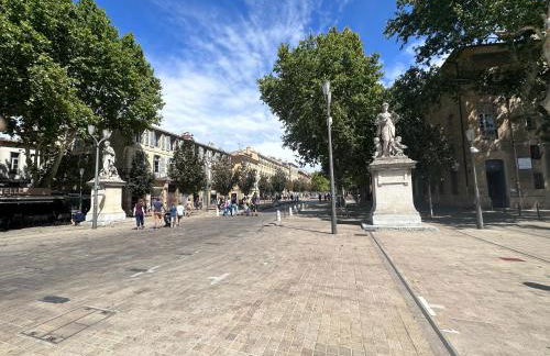 Charmant studio le clos d'Aix parking privé gratuit et piscine - Foto 12