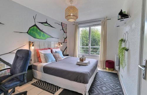 Urban Escape - Design Vibrant & Terrasse intime à 3 min du Parc des Coquibus - Proche ORLY - Foto 7