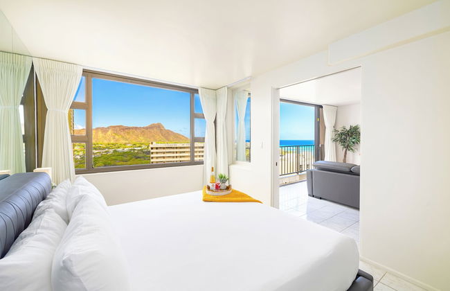Diamond Head and Ocean views with King Bed and Parking - Foto 20