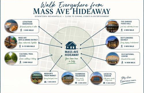 Historic Townhome by Mass Ave - Explore and Unwind - Foto 2