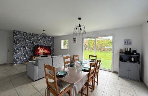 Les dunes, maison neuve 8 p bien équipée jardin clos, terrasse équipée, parking, garage à 850 m de la plage et centre bourg, sur plages du débarquement près Arromanches et Bayeux, chiens bienvenus - Foto 14