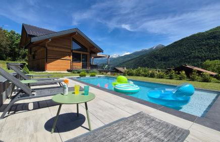 Chalet neuf, Jacuzzi, piscine privée mai-sept, pétanque, proche Paradiski - Foto 41