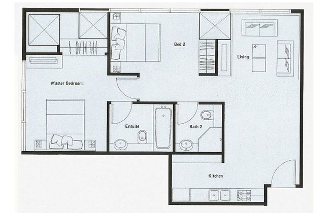 2 Bed Serviced Penthouse Skyvillas - Photo 7