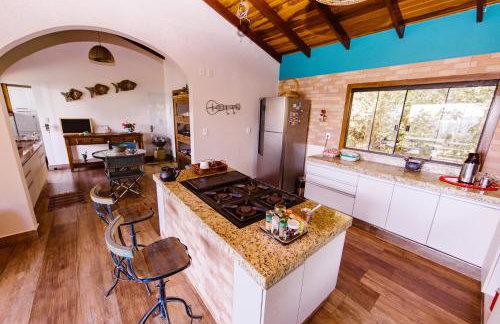 Casa Rosa - Paraíso na Natureza piscina natural, Wi-Fi - 25 minutos do centro - Foto 13