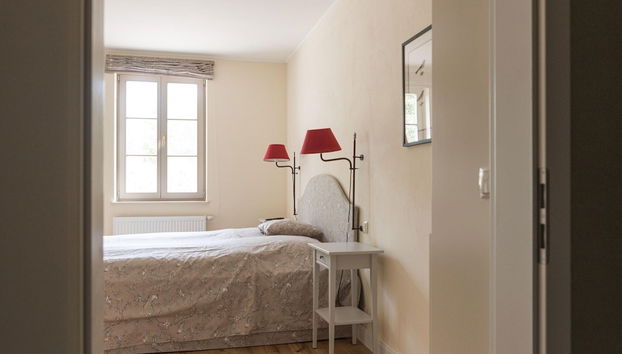 Ferienwohnung mit Kamin im Gut Ulrichshusen - Foto 2, Habitación