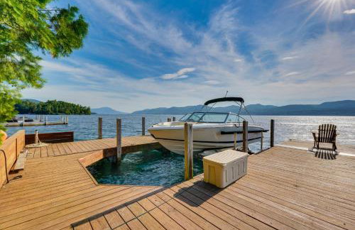 Waterfront Lake George Lodge with Boat Dock and Deck! - Foto 29