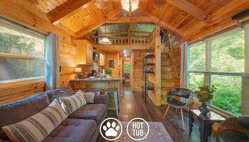 Thomas Cabin Forest Tiny Cabin With Hot Tub - Foto 3