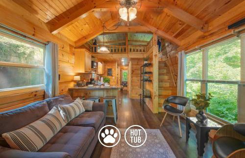 Thomas Cabin Forest Tiny Cabin With Hot Tub - Foto 3