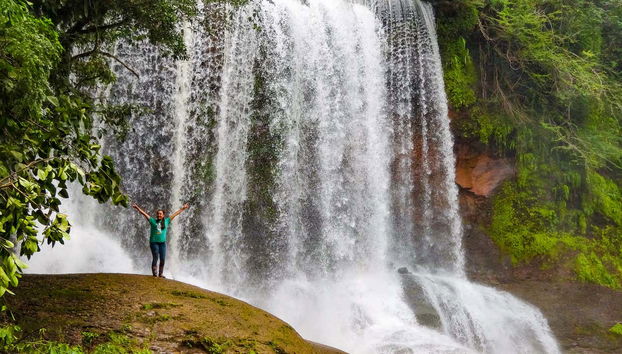 The impressive waterfalls