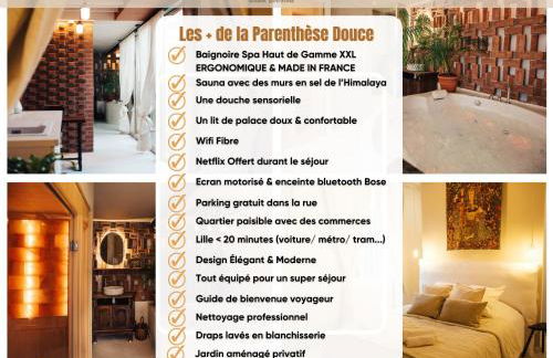 La Douce Lille Croix Spa Privatif by Moment Parenthèse - Foto 34