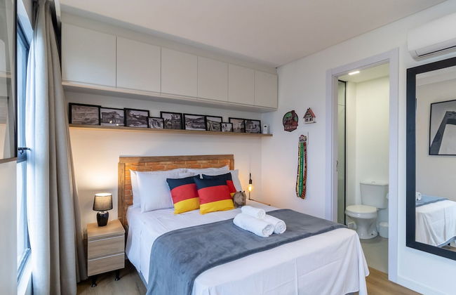 RUP Studios Equipados em Prédio Piscina - Foto 24