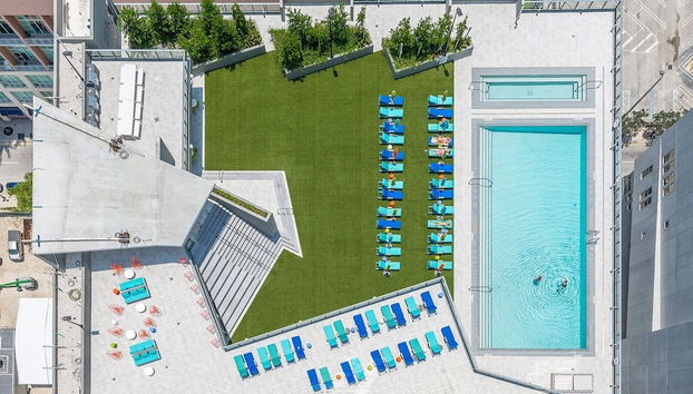 Piscina en la azotea