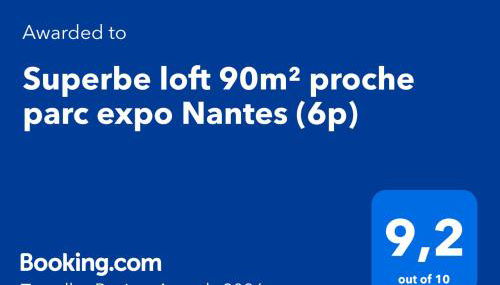 Superbe loft 90m² proche parc expo Nantes (6p) - Foto 2