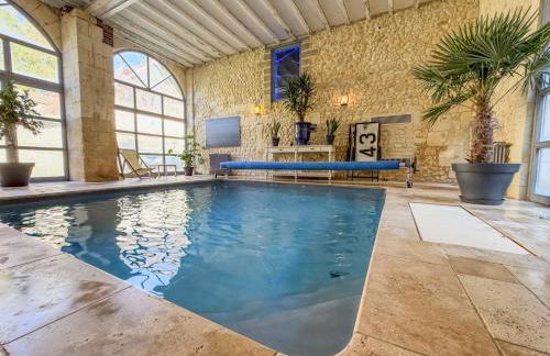 Manoir XV et Grange avec Piscine chauffée privée - Foto 54