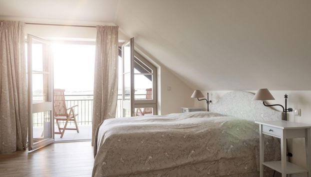 Ferienwohnung mit Kamin im Gut Ulrichshusen - Foto 2, Habitación