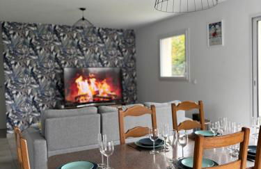 Les dunes, maison neuve 8 p bien équipée jardin clos, terrasse équipée, parking, garage à 850 m de la plage et centre bourg, sur plages du débarquement près Arromanches et Bayeux, chiens bienvenus - Foto 3