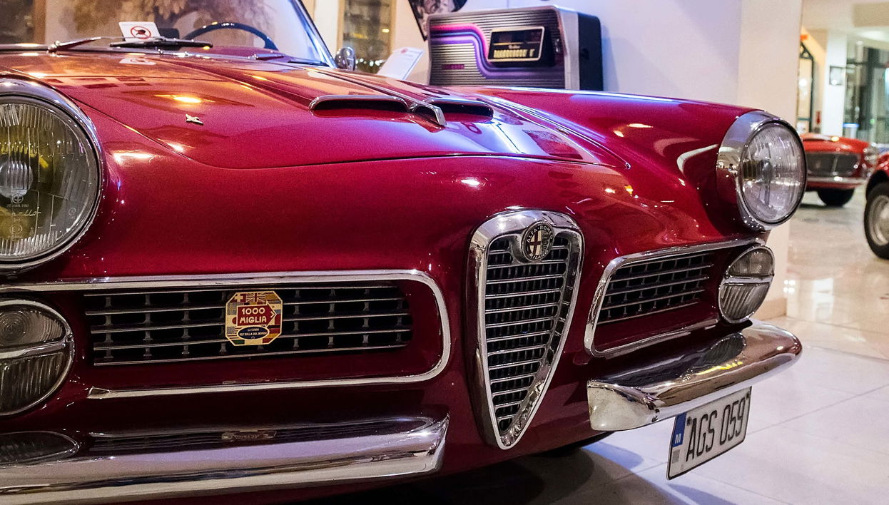 Ingresso do Museu de Carros Clássicos de Malta