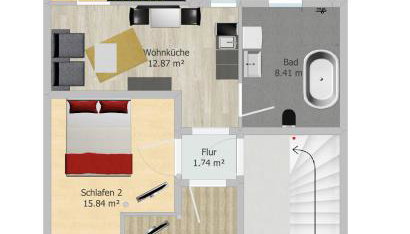 großes offenes Loft oder kleine gemütliche Wohnung mit oder ohne Balkon - Foto 2