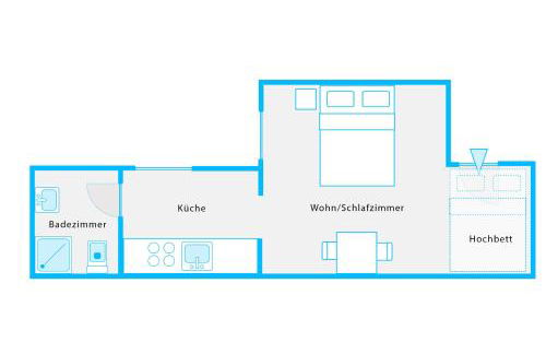 The Koburger II - Stylish studio with extra high bed for kids, 45m2 space, Ideal for families with kids or couples - Photo 10