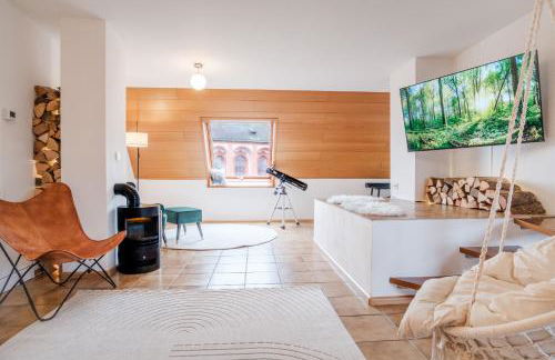 NEU Deluxe Suite Münsterblick, Maisonette, Kingsize Bett, Küche, Netflix, Aussicht, E-Kamin - Foto 21