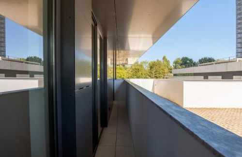 Sleek & Modern Flat w/ Private Garage by HostWise - Photo 34