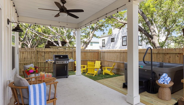 Vilano Fairway Beach Home Hot Tub Firepit Near the Water Gulf Oasis - Foto 3, Habitación