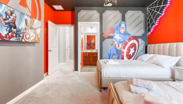 Veranda Palm Resort 15br 34 People Pool Spa Villa - Foto 5, Habitación