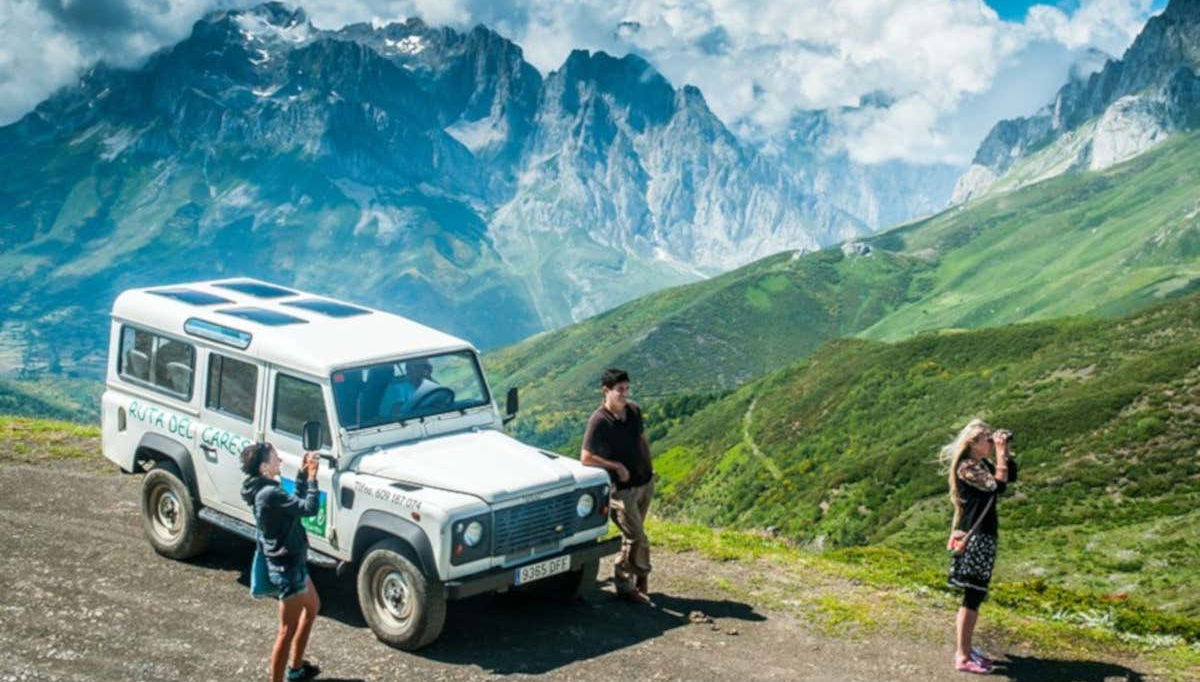 Disfrutando del tour en jeep