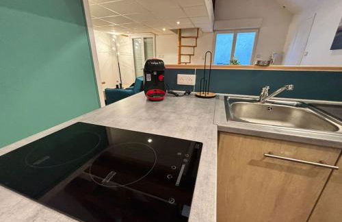 Mini-Loft, terrasse 24m2, Internet Haut-débit, garage privé et place de parking - Foto 16