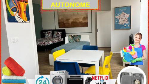 011 CHIC & COSY STUDIO 40m2 HYPERCENTRE WIFI SMART TV NETFLIX - Foto 2, towels, stove, heating, toaster