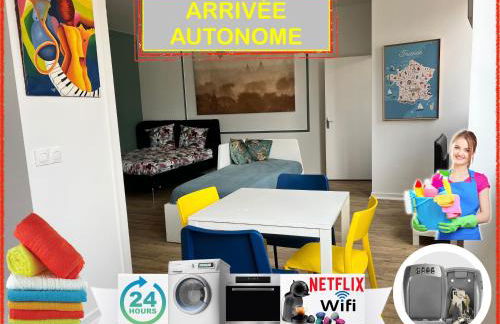 011 CHIC & COSY STUDIO 40m2 HYPERCENTRE WIFI SMART TV NETFLIX - Foto 2