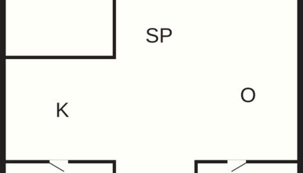 4 Person Holiday Home in Lokken - Foto 5, Grundriss