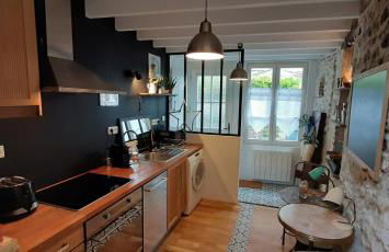 -Parking privé -Maison Entière -Balancoire en intérieur-Coeur historique -La Clef de Honfleur - Foto 26