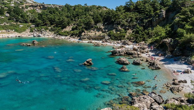 Viaje en barco a las bahías de Anthony Quinn, Kallithea y Traganou - Foto 2
