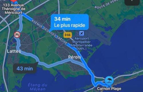 Bel Appart Design 2ch, Mairie, Pkg, Wifi, Terrasse, Port Marianne - Photo 14