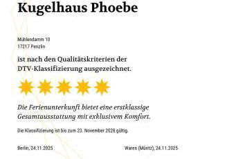 Kugelhaus Phoebe Charmantes Kugelhaus aus Holz am Waldrand des Tollensesees - Foto 30