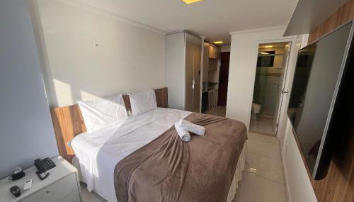 Hosts BR - Flat frente mar c/ cozinha - Foto 4, towels, wardrobe