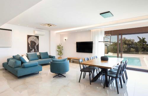 Villa Santa Ιrini 1 - With Heated Pool - Foto 13