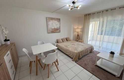 T2 lumineux 4 pers, pisc,plag 2min, park priv,wifi - Foto 4