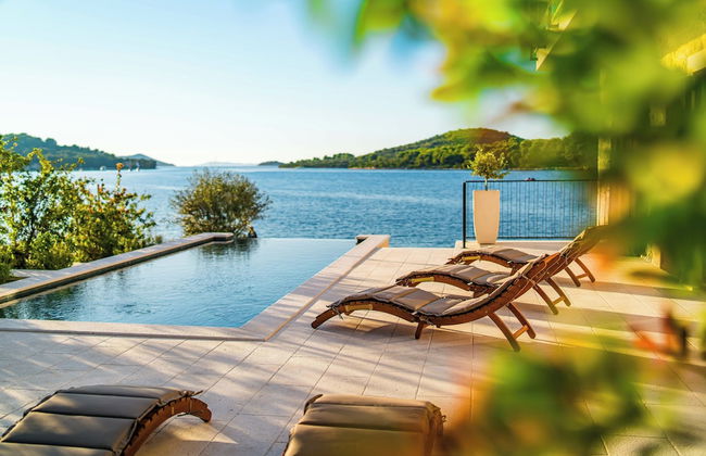 Sea front Villa Draga - infinity pool - Foto 23