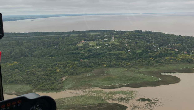 Vista sull'isola di Martín García