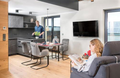 Ferienwohnung im Chaletstil Bergloft 115 qm Wellness Fitness Sauna Bergrödelhof - Foto 8