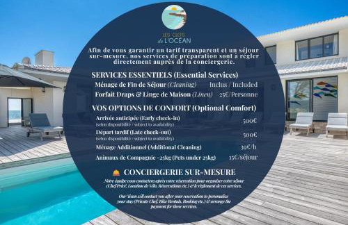 Villa Océans Oceanfront Pool Spa Sleeps 15 in Bretignolles sur Mer - Foto 2