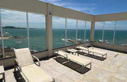 Areia Flat vista mar piscina e ar - Foto 47
