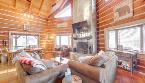 True Log Cabin with Game Room, Year-Round Views - Foto 3