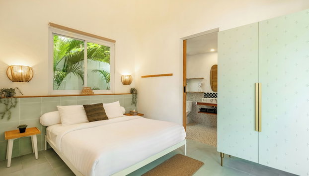 Tropical 1BR Private Pool Villa, 8 mins to beach In Uluwatu - Foto 4, Habitación