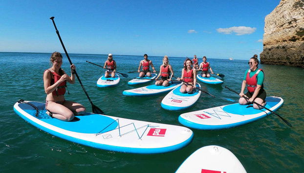 Paddle boarding in the Algarve