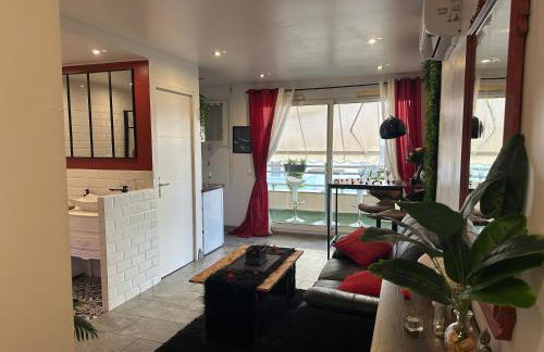 Amour Azur Appartement pour 2 avec jacuzzi et terrasse à 2 minutes de la mer - Foto 26
