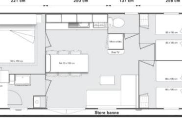 Mobil home 6p à Lacanau Océan - Foto 3