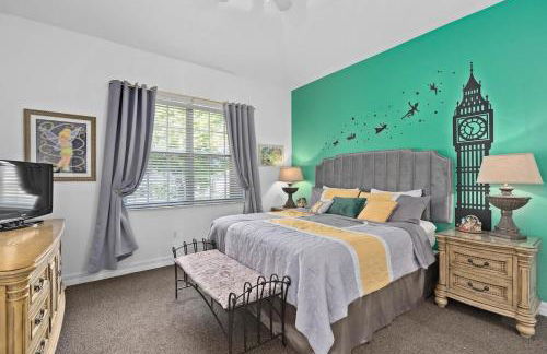 Luxurious 9BR Themed SE Facing Pool Hot Tub Theater Game Room BBQ 2 miles Disney - Foto 15